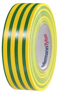 Image de HellermannTyton Bande isolante en PVC HTAPEFLEX1519x20GNYE 710-00157