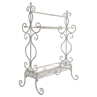 Obrázek produktu pro Držák na ručníky Clayre & Eef 65x40x93 cm Bílá žehlička