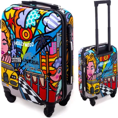 Produktbild von RGL 5188 L Reisefieber Polycarbonat Hartschalen Koffer Abnehmbare Räder Trolley Picasso