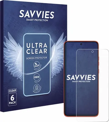 Produktbild von 6x Für Motorola Moto 60 Neo Schutzfolie Savvies Displayschutz Display Schutz Folie Klar Transparent