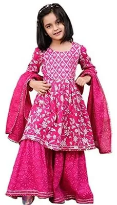 Immagine prodotto di Elzusha - Set composto da kurta e sharara per bambini, con dupatta