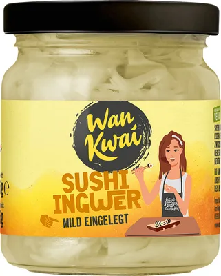 Image de Wan Kwai Sushi Gingembre doux et légèrement mariné en Vegan 135g