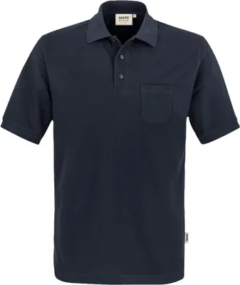 Produktbild von HAKRO Pocket-Poloshirt Mikralinar® 812, tinte, 4XL