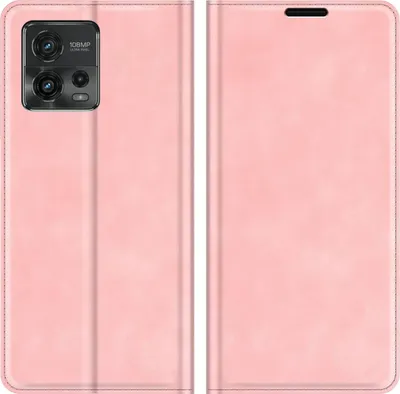 Image de Cazy Housse Étui Wallet Case Compatible avec Motorola Moto G72 - Fentes Cartes, Support et Fermoir Magnétique - Rose
