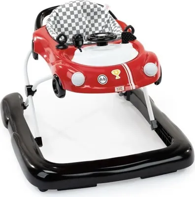 Produktbild von Lernlauflernwagen, 3-in-1 Faltbarer Baby Walker, 3 Spielmodi, Rot, Lauflernhilfe mit Spielstation