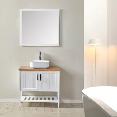 Image de Ensemble de salle de bain blanc 80 cm