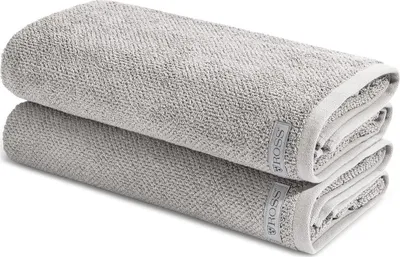 Produktbild von Ross Selection 2 X Duschtuch im Set Weiche Frottee-Qualität für besten Komfort, Hohe Saugkraft und schnelle Trocknung, Stilvolles Design mit gewebter Bordüre