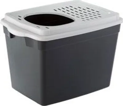 Produktbild von katzenklo Jumpy 38,8 x 57,5 cm grau/weiß