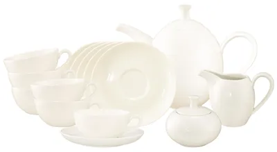 Produktbild von Seltmann Weiden Savona Fine Diamond weiß Tee-Set 15 tlg.