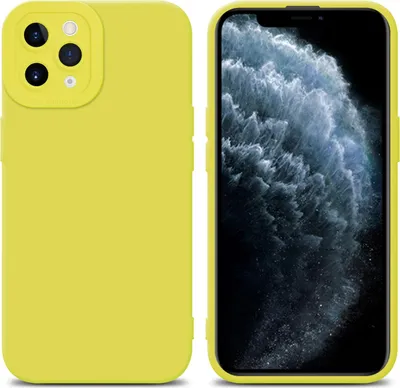 Produktbild von Cadorabo Hülle für Apple iPhone 11 PRO Schutz Hülle in Gelb TPU Silikon Etui Case Handyhülle