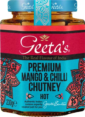 Produktbild von Geeta's Mango-Chilli Chutney 230g