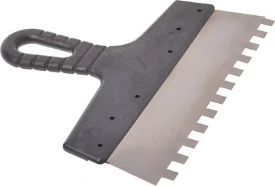 Produktbild von Aqbau® Zahnspachtel Kleber-Spachtel Breitspachtel Spachtel Edelstahl 200mm 10x10