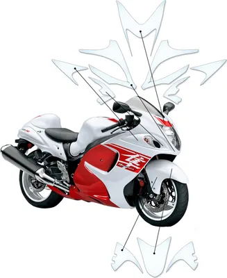 Produktbild von Lackschutzfolie Steinschlagschutz passend für Suzuki HAYABUSA (2014-C)