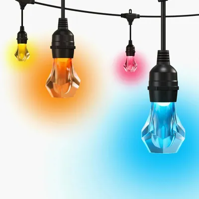 Produktbild von Nanoleaf Essentials Matter Smart Multicolour Outdoor String Lights Starter Kit 15m|16M+