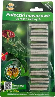 Zdjęcie produktu dla Nawóz Wieloskładnikowy Pałeczki Do Roślin Zielonych Planta 0,02 Kg