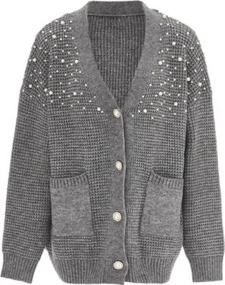 Immagine prodotto di Cardigan da donna Caissa - grigio chiaro melange, M