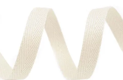 50m Köperband 10mm breit natur