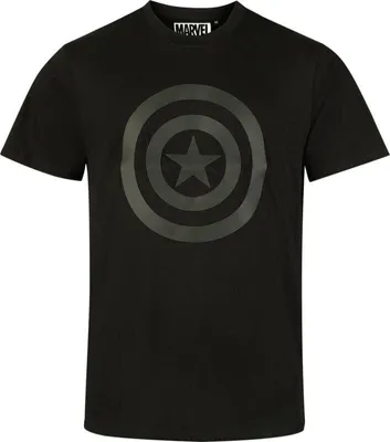Produktbild von Captain America T-Shirt Herren Shield Logo schwarz M