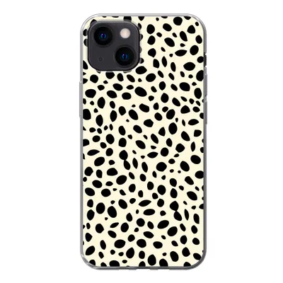 Produktbild von MuchoWow® Handyhülle Schutzhülle Hülle für iPhone 13 mini Tiermuster - Punkte - Panther Silikon Softcase Handy Hülle - Softcase