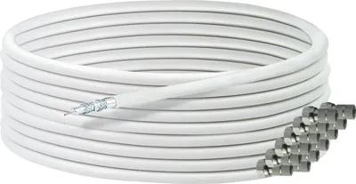 Produktbild von Koaxialkabel 25 m mit F-Steckern 135 dB