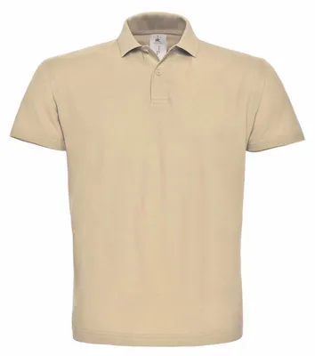 Image de B&C ID.001 Polo unie, manches courtes FK112 (4XL) (sable)