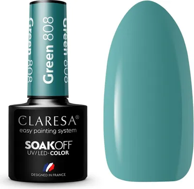 Produktbild von CLARESA Hybrid-Gellack GRÜN 808 -5g