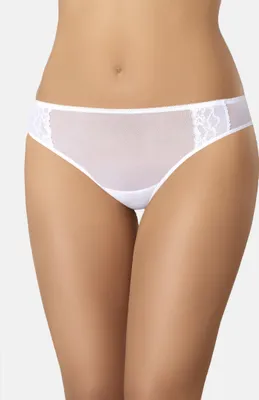 Zdjęcie produktu dla Teyli siateczkowe majtki z kwiatową koronką Sara Female 332 biały XS