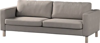 Produktbild von Dekoria Bezug für Karlstad 3-Sitzer Sofa nicht ausklappbar, kurz, beige-grau, Bezug für Karlstad