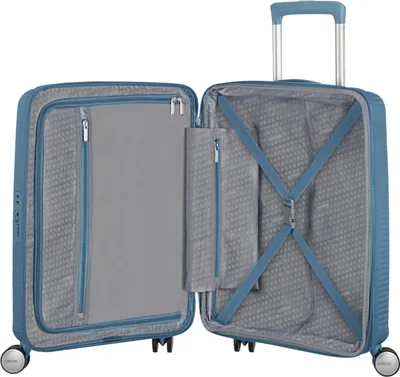 Produktbild von American Tourister Soundbox Spinner 67 / 24 TSA EXP Trolley Stone Blue blaugrau
