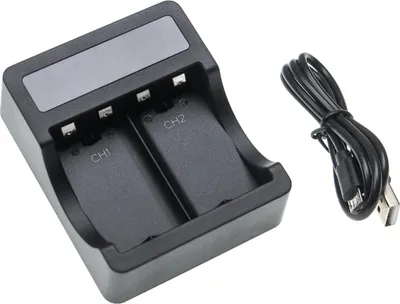 Produktbild von vhbw Dual-Ladestation kompatibel mit Microsoft Xbox One X Controller - Netzteil, Halterung, Ladegerät Schwarz
