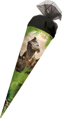 Zdjęcie produktu dla Stożek szkolny dla rodzeństwa ROTH "Tyrannosaurus" okrągły 350 mm