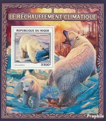 Produktbild von Briefmarken Niger 2016 Mi Block 603 (kompl. Ausg.) postfrisch Erderwärmung