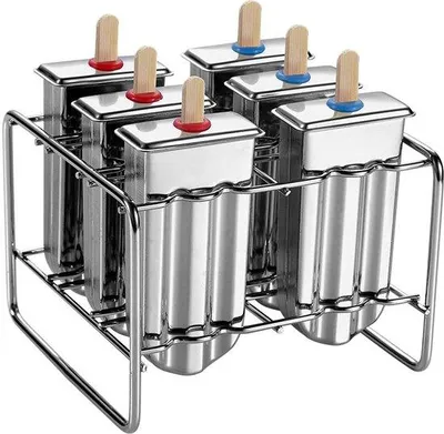 Image de Moules à cornets de glace - argent - acier inoxydable - pour enfants et adultes - 14,5 × 13,3 × 10,2 cm