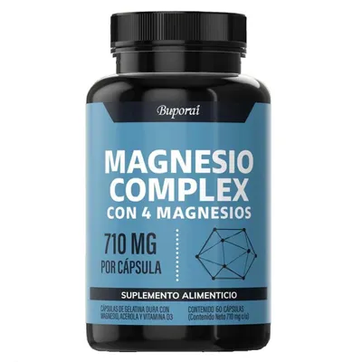 Immagine prodotto di Complesso di magnesio 710 mg (120 capsule) integratore alimentare, riposo, stress, sonno, crampi alle gambe, muscoli, articolazioni, salute del cuore