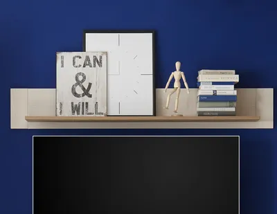 Produktbild von Wandboard Hängeregal Bücherregal Board Wandregal Dekoregal Regal "Briana I"