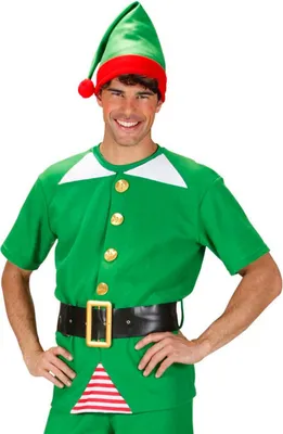 Produktbild von Weihnachtswichtel-Erwachsenenkostüm Kobold grün