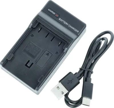 Produktbild von vhbw USB-C Ladegerät kompatibel mit JVC DVA10, DV900K, DV900U, DV801US, DV900, DV800US, DV801, DV800U Kamera - Ladeschale + USB-C Kabel Ladeanzeige