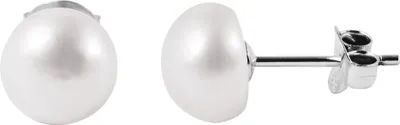 Produktbild von 925/- Echt Silber Ohrstecker "Paula" mit Süßwasserperle, 925/rhodiniert