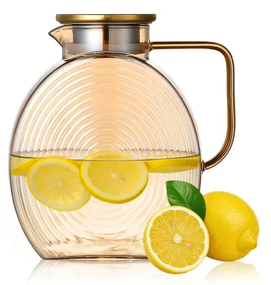 Glas-Teekanne 2,2 L, Borosilikatglas, kochfest, mit Fruchtfilter