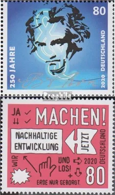 Produktbild von Briefmarken BRD 2020 Mi 3513,3525 (kompl.Ausg.) gestempelt Ludwig van Beethoven