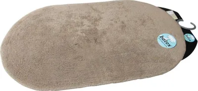 Produktbild von Batex Badematte Badteppich Badvorleger Duschvorleger Badezimmerteppich 65x120cm Duo Baumwolle taupe oval