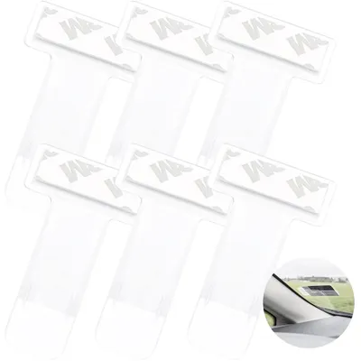 Produktbild von Stück transparente Auto-Rechnungs- und Ticketmappen mit Clips für Windschutzscheibe, Parkgenehmigungen und Tickets