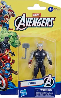A Hasbro Marvel Avengers Thor action figure in its original packaging.