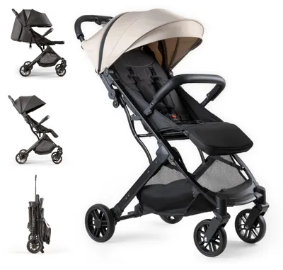 Produktbild von Interbaby Reisebuggy klein bis 22 kg Handgepäck, Liegefunktion (Beige)