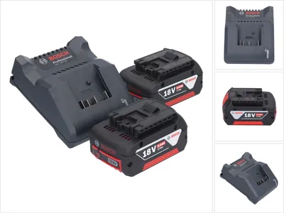 Immagine prodotto di Caricabatterie Bosch GAL 18V-20 10,8 - 18 V 2 A ( 2607226281 ) + 2x GBA 18 V 5,0 Ah ( 2x 2607337069 )