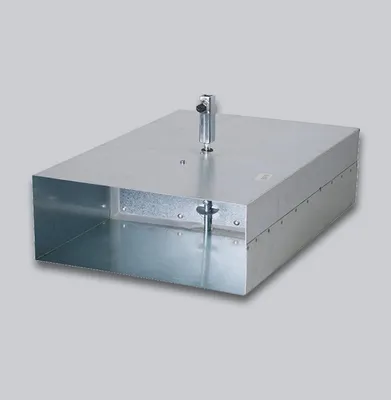 Produktbild von Flachkanal Absperrklappe mit Silikondichtung, Innenvierkantanschluss 8 x 8 mm, 300 x 90 mm