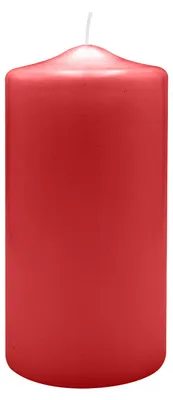 Produktbild von Spitzkopf Stumpen Kerzen Rot 20 x Ø 9 cm, 6 Stück