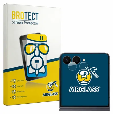 Produktbild von BROTECT Schutzglas für Samsung Galaxy Z Flip 8 (NUR Kameraschutz) Schutzfolie Panzer Folie Glas Display Schutz klar