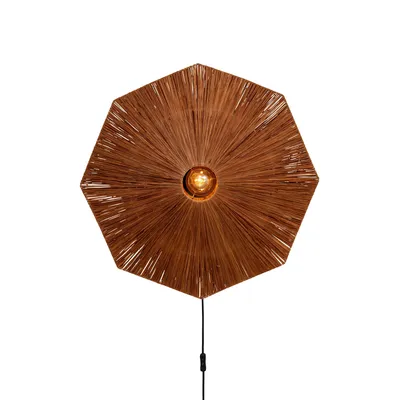 Image de GOOD&MOJO - Applique Panama - Marron - 65x7x65cm
