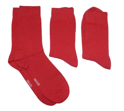 Produktbild von Herren Business Socken 3-er Pack aus Baumwolle Rot Chili Größe 43-46